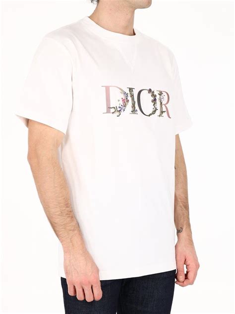 dior t shirt herren blumen|Dior t shirt men.